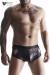 Shorty Homme Fetish Ouvert Noir Wetlook