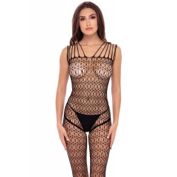 Combi Bodystocking Large Maille Ouvert Entrejambe