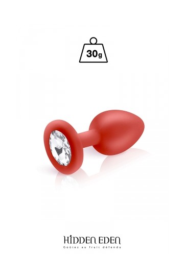 Plug Anal Bijou Silicone Rouge Taille S