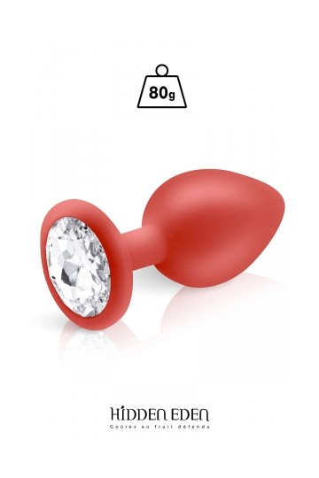 Plug Anal Bijou Silicone Rouge Taille L