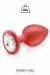 Plug Anal Bijou Silicone Rouge Taille L