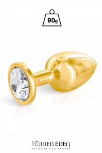 Plug Anal Bijou Aluminium Gold Taille M Hidden Eden