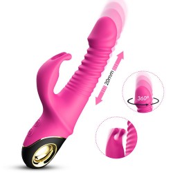 Vibro Rabbit Va et Vient et Rotation Rose