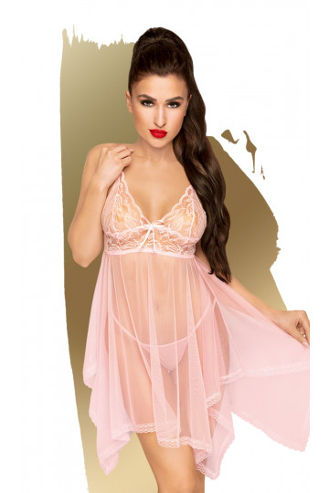 Nuisette Babydoll Rose Naughty Doll