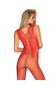Combi Bodystocking Ailes d'Ange Rouge Obsessive