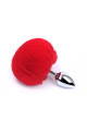 Plug Anal Alu Pompon Rouge Taille S Dreamy Toys