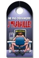 Affiche Pancarte de Porte Sexe J'Travaille