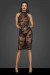 Robe Transparente Sexy Chic Mi Longue en Tulle