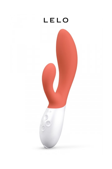 Vibro Rabbit Ina 3 Coral Red by Lelo