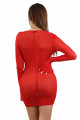 Robe Transparente Devant Réglable Rouge Spazm Clubwear By Soisbelle