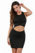 Robe Sexy Ventre et Dos Nu Noir