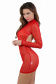 Robe Transparente Dos Nu Rouge Spazm Clubwear By Soisbelle