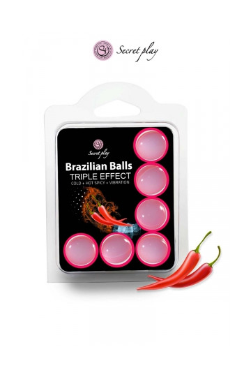 6 Brazilian Balls triple effets 