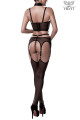 Set Fetish Harnais et Voile Sexy Chic Grey Velvet