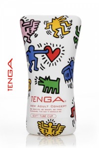 Tenga Soft Tube masturbation by Keith Haring Tenga