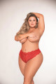 Tanga Rouge Ouvert Grande Taille Dreamgirl