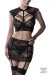 Ensemble Jupe Sexy à Jarretelles et Top Dentelle