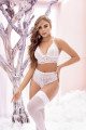 Ensemble Soutien-Gorge Virginal Blanc et String Assorti Mapalé