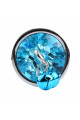 Plug bijou aluminium bleu avec clochettes Taille M Dreamy Toys