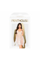 Nuisette Taille L/XL Babydoll Blanche Naughty Doll Penthouse