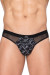String Homme Imprimé Graphik Noir