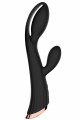 Vibro Chauffant Rabbit Stimulateur Clitoris USB Noir