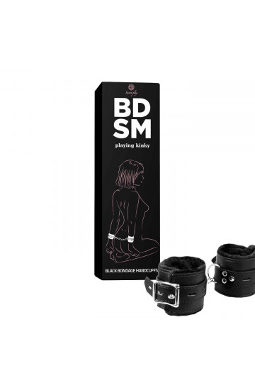 Menottes de Bondage Noires BDSM Collection