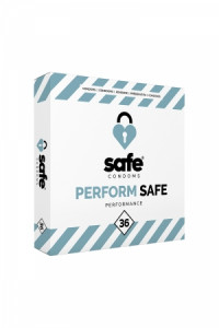 36 Préservatifs Retardant Safe Performance Safe