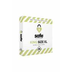 36 Préservatifs King Size XL Safe 