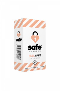10 Préservatifs Ultra Fin Feel Safe Safe