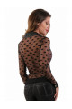 Chemisier Transparent A Pois Noir Spazm Clubwear By Soisbelle