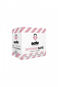5 Préservatifs Safe Intense Picots Safe
