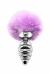 Plug Anal Métal Fluffy Twist M Mauve