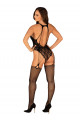 Combi Body Stocking Graphique Dos Nu Obsessive