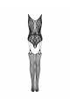 Combi Body Stocking Graphique Dos Nu Obsessive