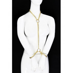 Chaine Dorée Collier Menottes Poignet