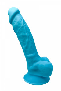 Gode Double Densité Bleu 17,5 cm SilexD