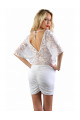 Robe Blanche Haut Dentelle Sexy Chic Spazm Clubwear By Soisbelle