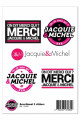 Assortiment 5 stickers Jacquie & Michel 