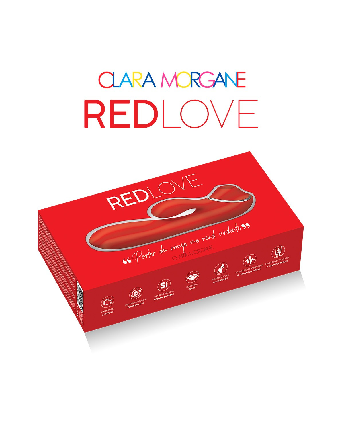 Stimulateur Clitoridien Red Love Clara Morgane