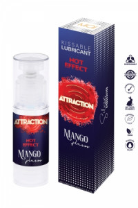 Lubrifiant Embrassable Hot Effect Mangue Attraction cosmetics