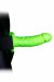 Gode Ceinture Creux Phosphorescent 18 cm