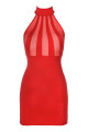 Robe Sexy Rouge ClubWear Demie Transparente Axami