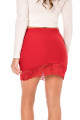 Jupe Taille S/M Courte Moulante Rouge Marina Be lily By Look Me