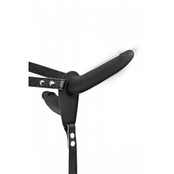 Double Gode Ceinture Vibrant Noir USB Fetish Tentation 