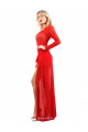 Robe Rouge Sexy Chic Longue Micro Résille Jupe Courte Wetlook Soisbelle