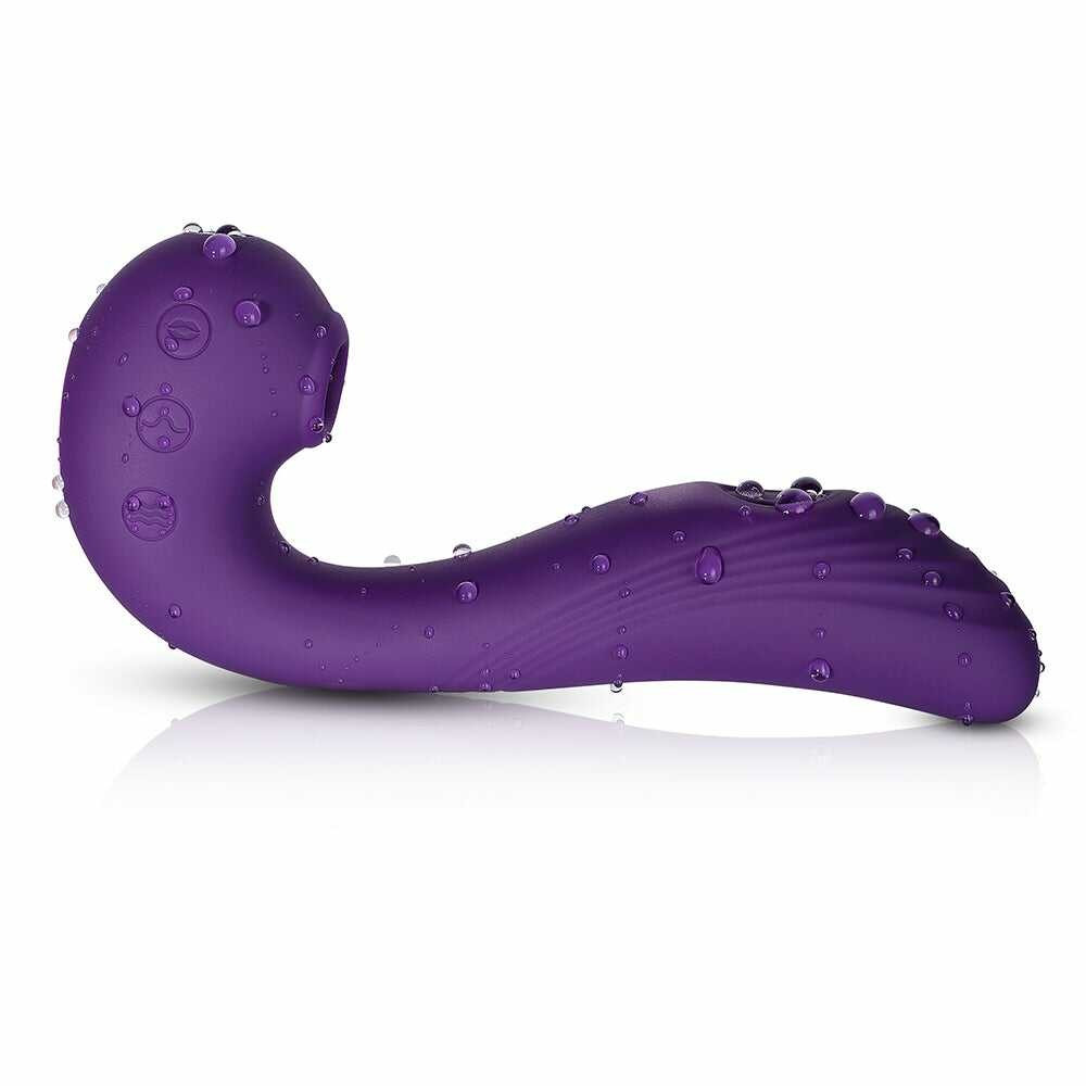 Vibromasseur 3 en 1 Point G et Léchage du Clitoris Angel Violet