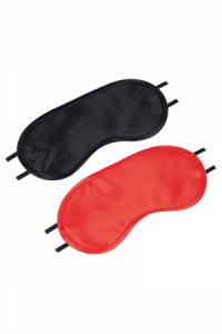 2 Masques Coquins Noir Rouge Litolu