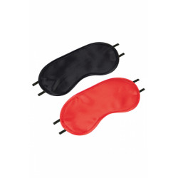 2 Masques Coquins Noir Rouge