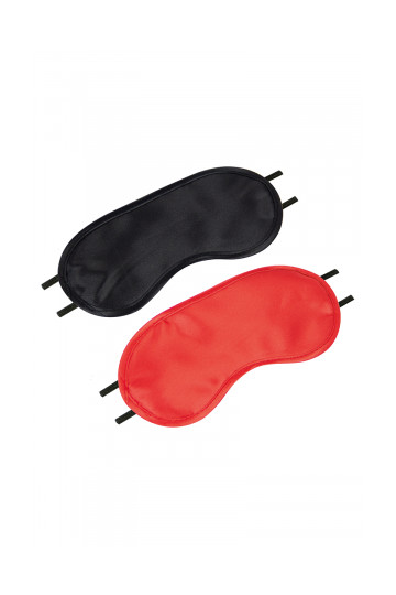2 Masques Coquins Noir Rouge